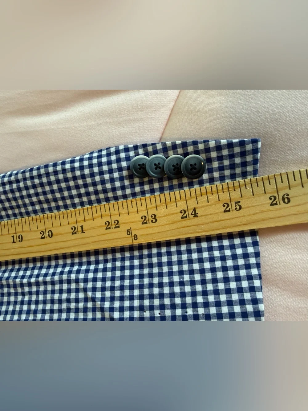 Ben Sherman Blue Gingham Plaid Sport Coat Two Button Blazer Jacket 42R